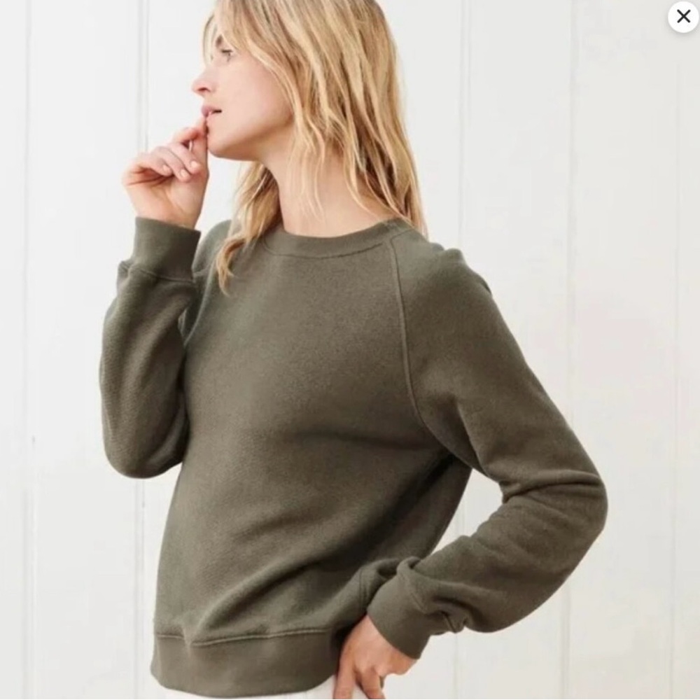 Jenni Kayne Saturdays Sweatshirt, Olive Green, Medium